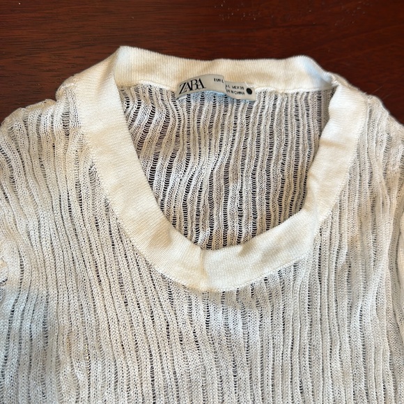 Never worn Zara size L sheer top - Picture 2 of 3